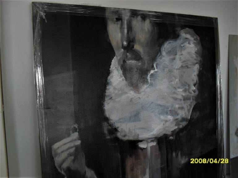 Original Portrait Painting by Irene Van Den Bos