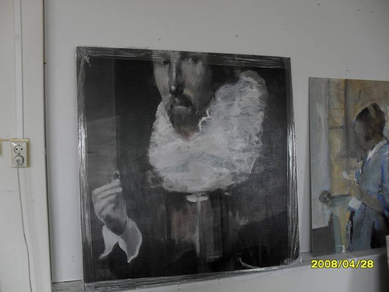 Original Figurative Portrait Painting by Irene Van Den Bos