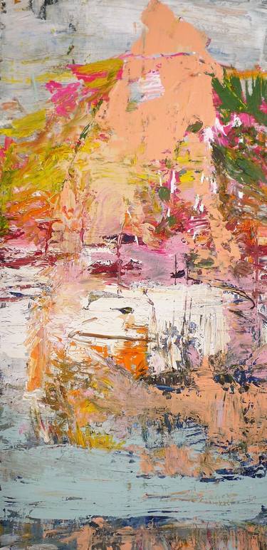 Original Abstract Expressionism Landscape Paintings by Irene Van Den Bos