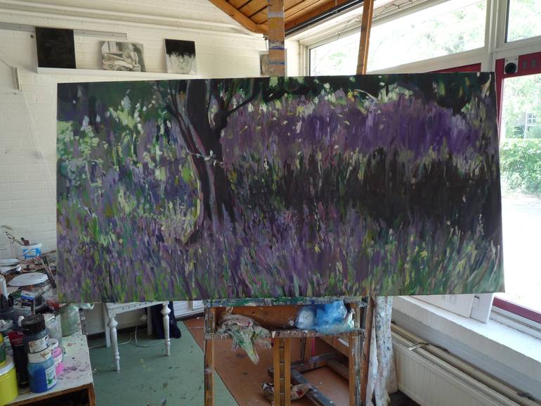 Original Expressionism Nature Painting by Irene Van Den Bos