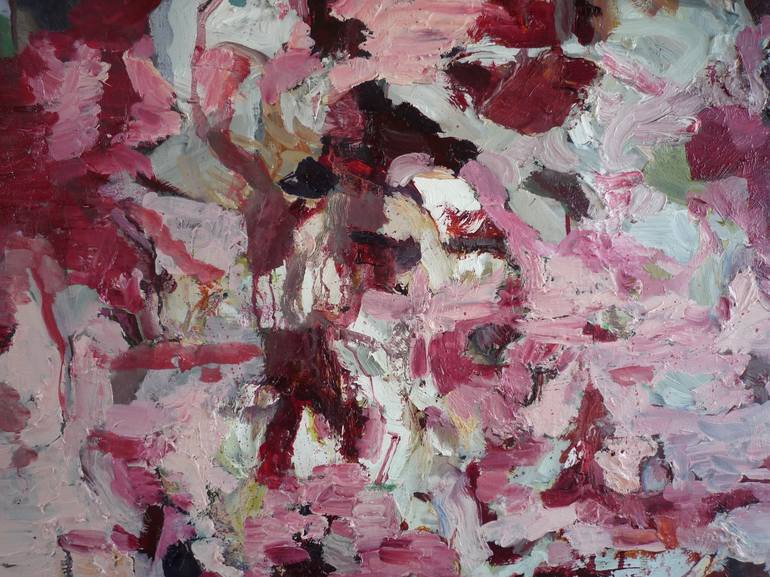 Original Abstract Expressionism Abstract Painting by Irene Van Den Bos