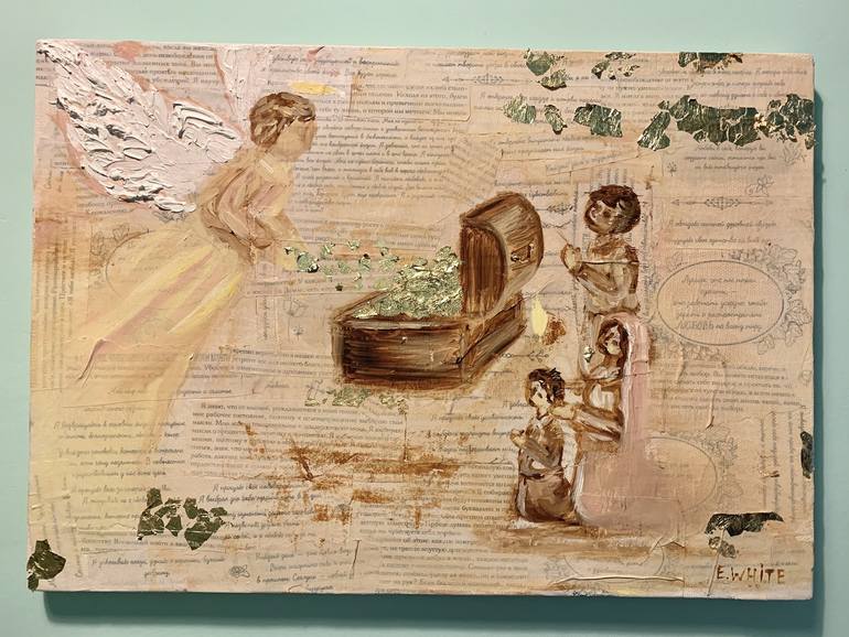Pray Painting by Elena White | Saatchi Art