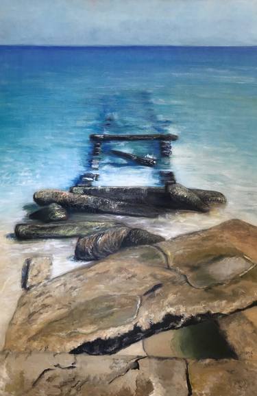 Print of Realism Beach Paintings by Jessica Sonnenthal