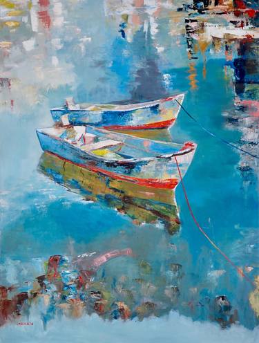 Print of Realism Boat Paintings by Jessica Sonnenthal