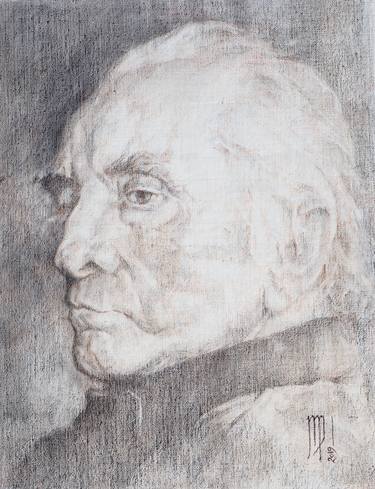 Original Figurative Portrait Drawings by Jesús Miguel Pérez Sanz