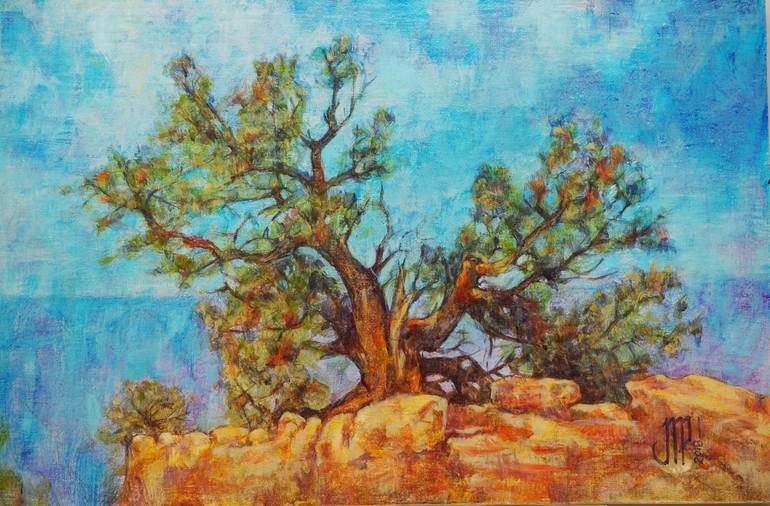 Original Figurative Tree Painting by Jesús Miguel Pérez Sanz