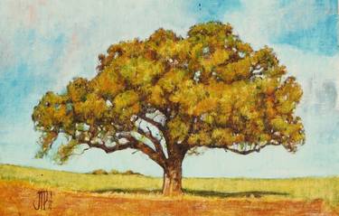 Print of Tree Paintings by Jesús Miguel Pérez Sanz