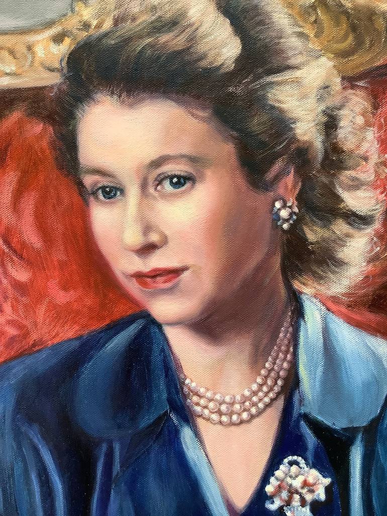 Original Art Deco Portrait Painting by Yin Lee