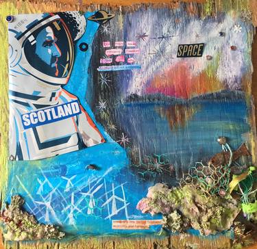 Print of Abstract Outer Space Collage by Shaie MacDonald