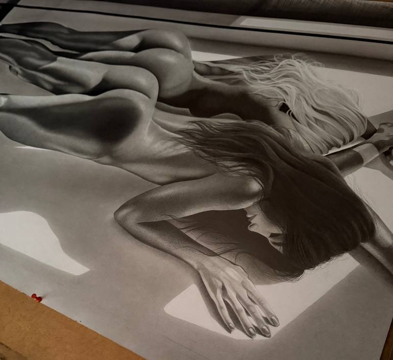 Original Classicism Body Drawing by Iachim Raisa