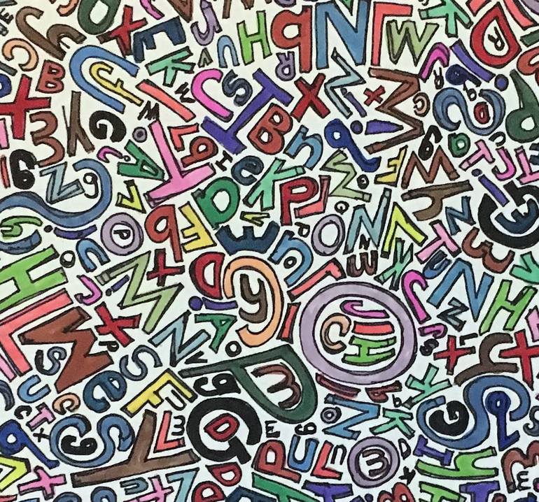 Original Contemporary Patterns Drawing by Denise Brown