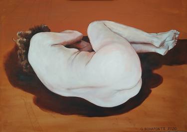 Print of Fine Art Nude Paintings by Gloria Bonafonte