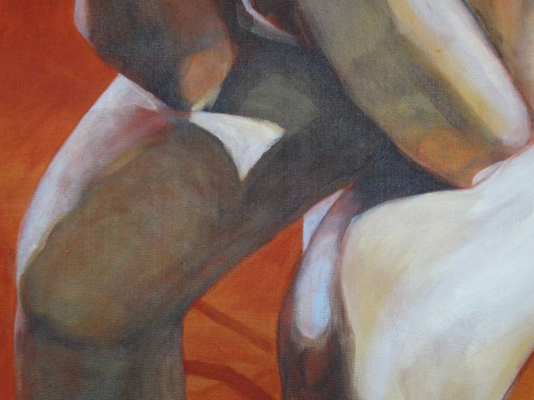 Original Fine Art Nude Painting by Gloria Bonafonte