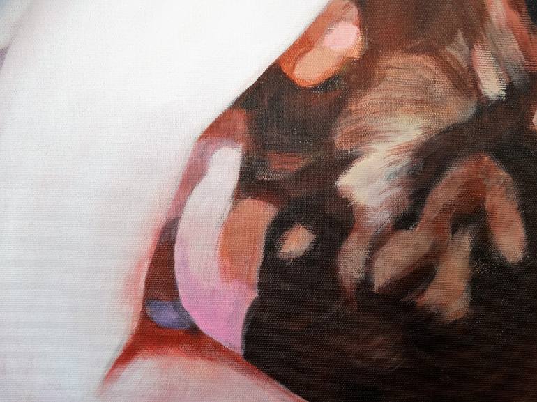 Original Fine Art Nude Painting by Gloria Bonafonte