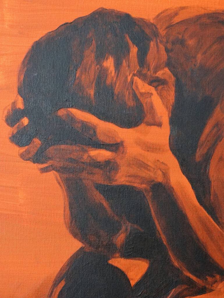 Original Expressionism Nude Painting by Gloria Bonafonte