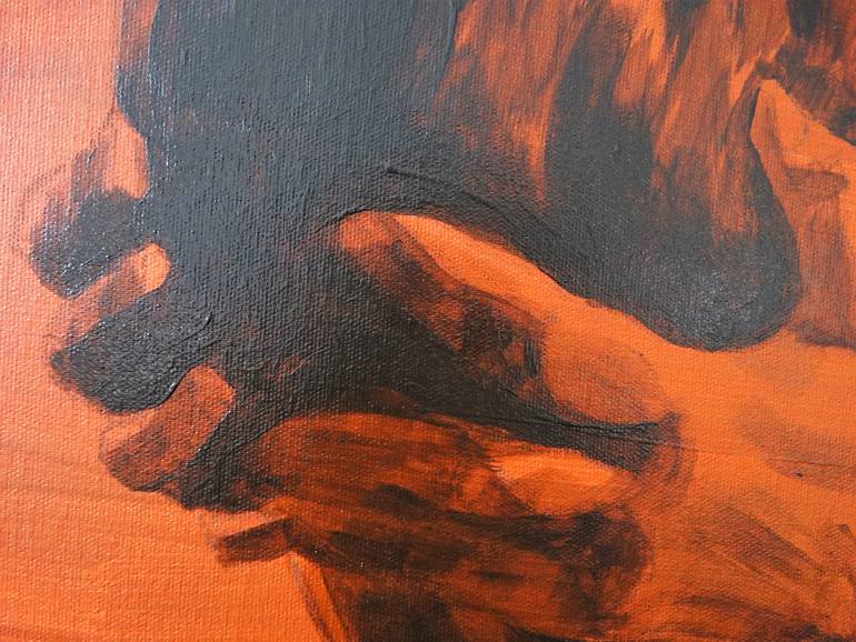 Original Expressionism Nude Painting by Gloria Bonafonte