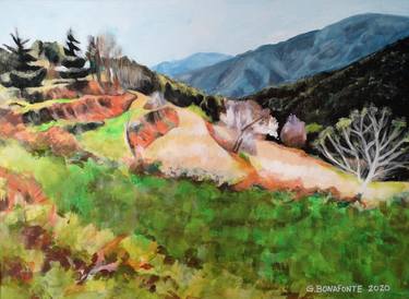 Print of Figurative Landscape Paintings by Gloria Bonafonte