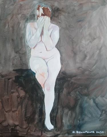 Print of Nude Paintings by Gloria Bonafonte