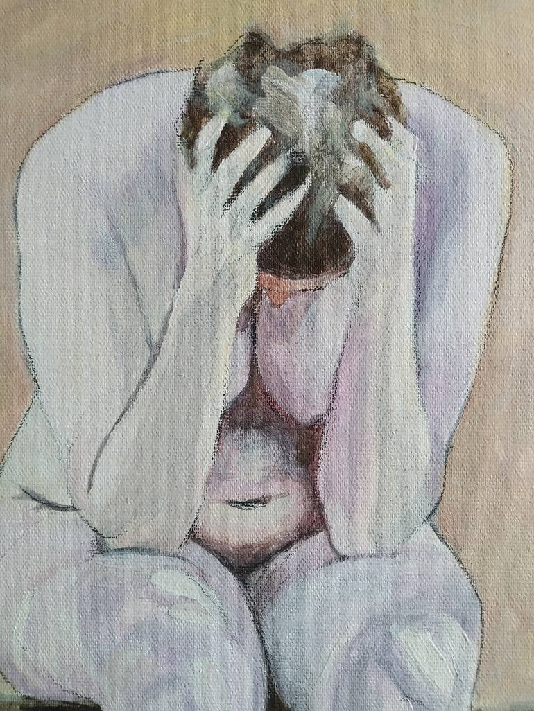 Original Nude Painting by Gloria Bonafonte