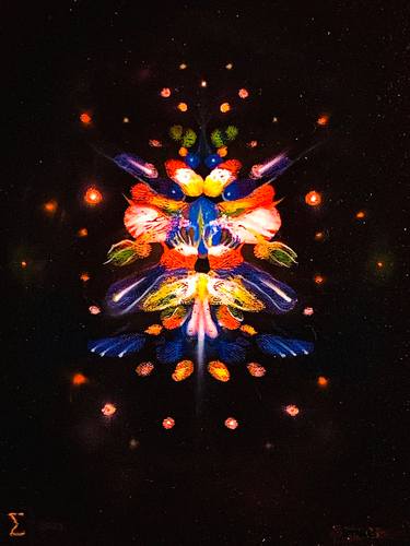Original Abstract Fantasy Painting by William Stamos