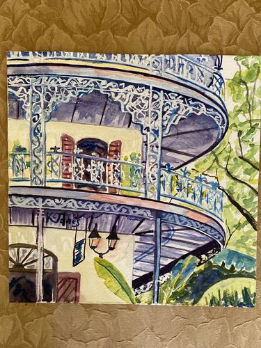 Original Impressionism Architecture Paintings by Kristi Cavett Jones