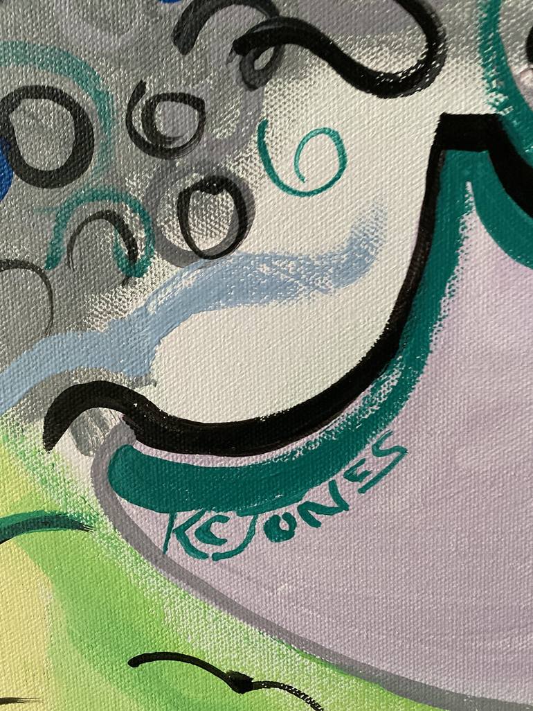 Original Abstract Painting by Kristi Cavett Jones