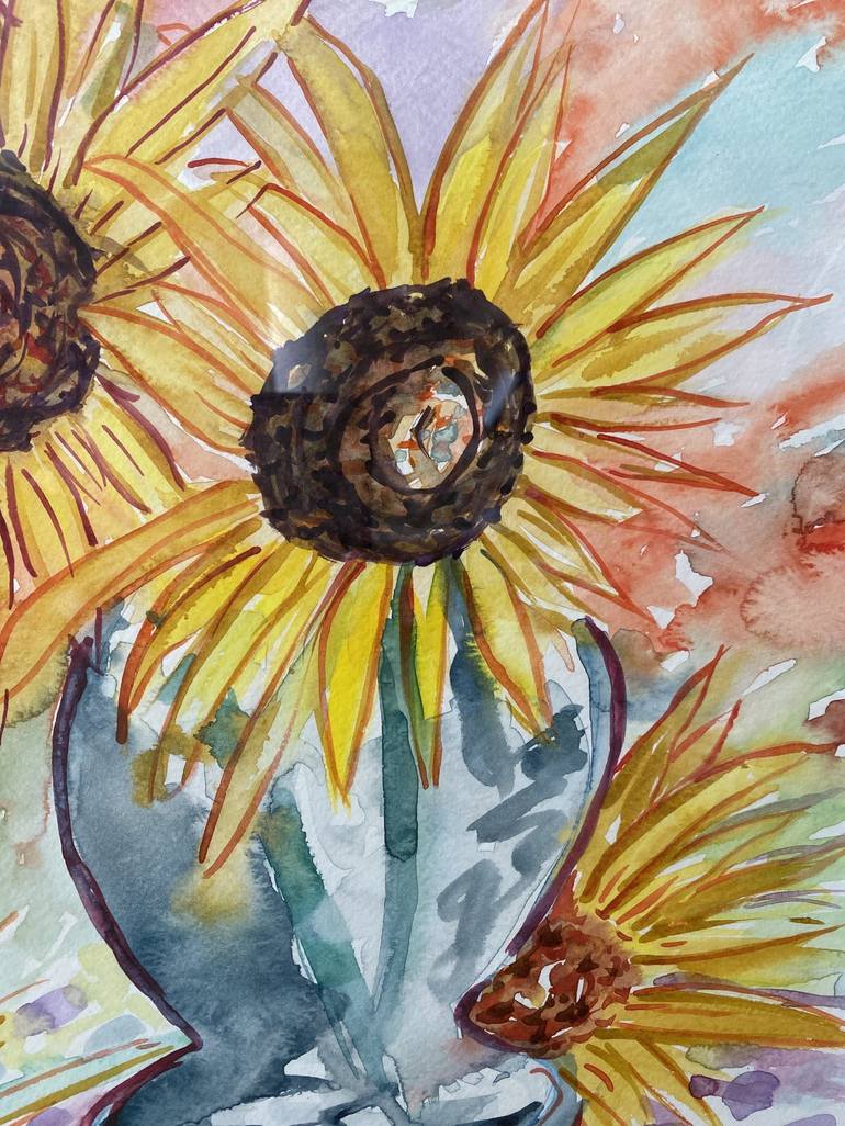 Original Impressionism Floral Painting by Kristi Cavett Jones