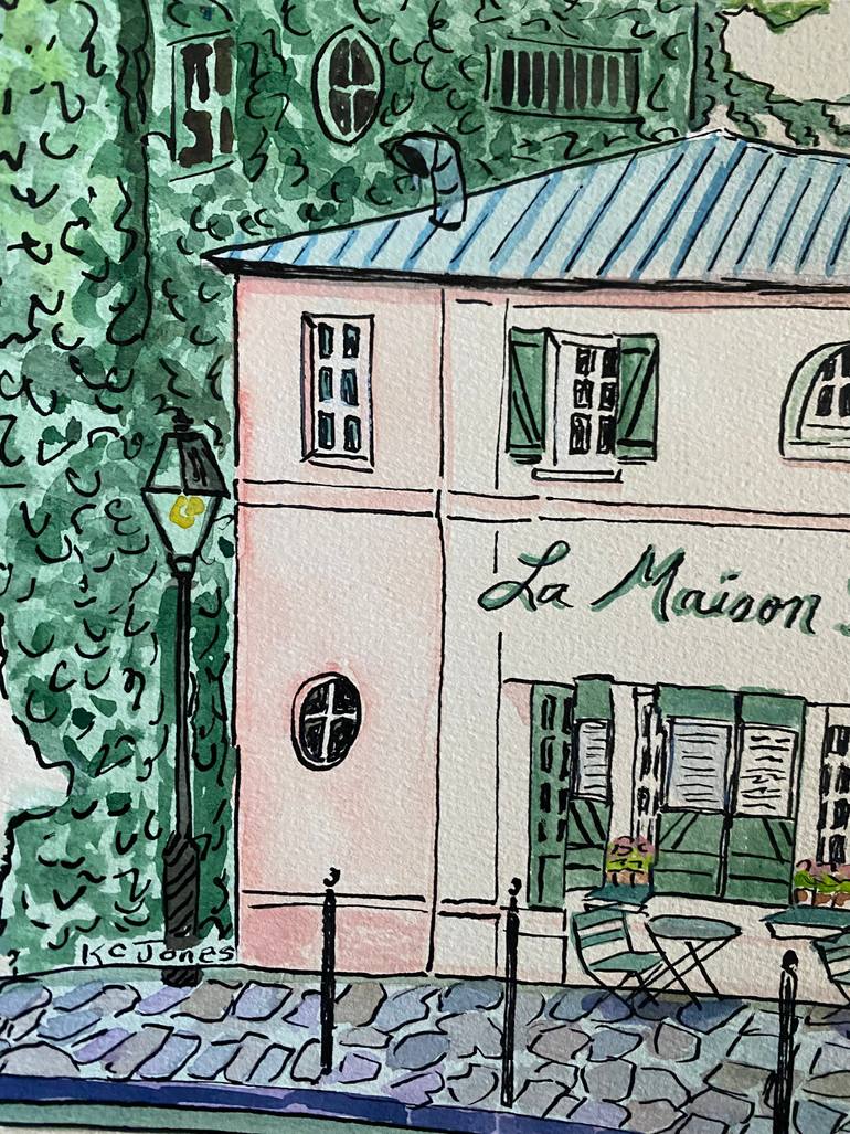 Original Illustration Architecture Painting by Kristi Cavett Jones