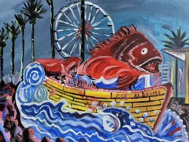 Original Boat Paintings by Kristi Cavett Jones