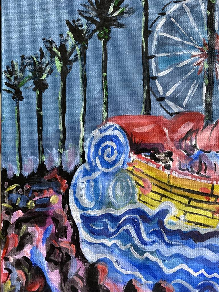 Original Impressionism Boat Painting by Kristi Cavett Jones