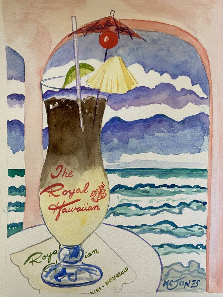 Original Illustration Beach Paintings by Kristi Cavett Jones