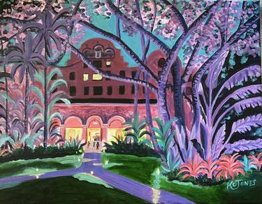 Original Impressionism Architecture Paintings by Kristi Cavett Jones