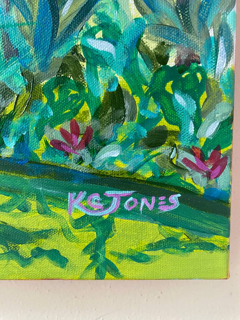 Original Impressionism Architecture Painting by Kristi Cavett Jones