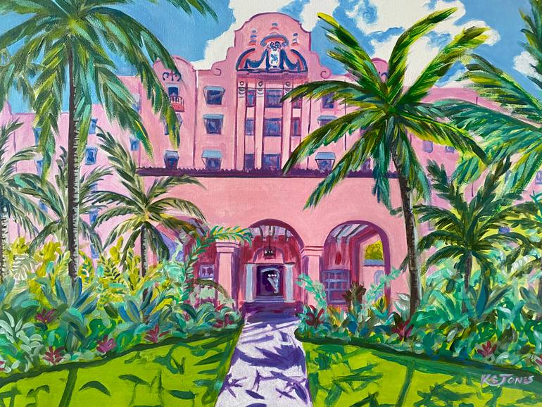 Original Impressionism Architecture Painting by Kristi Cavett Jones