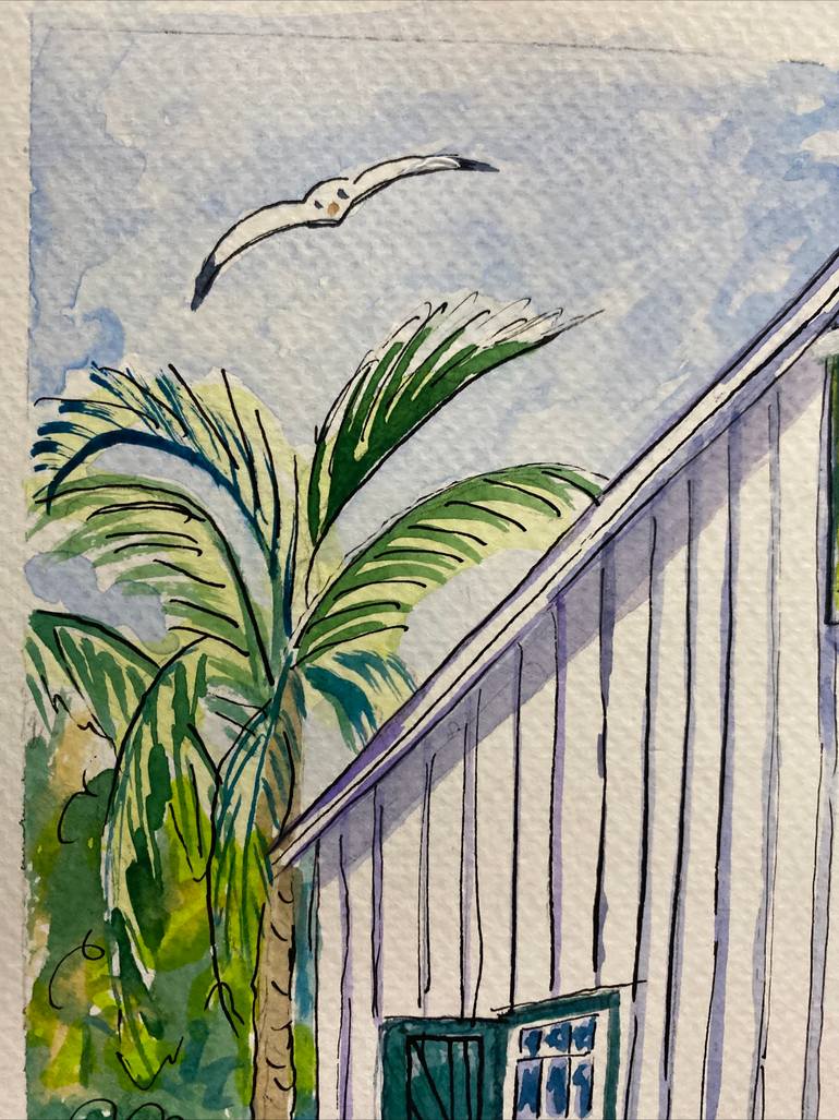 Original Illustration Architecture Painting by Kristi Cavett Jones