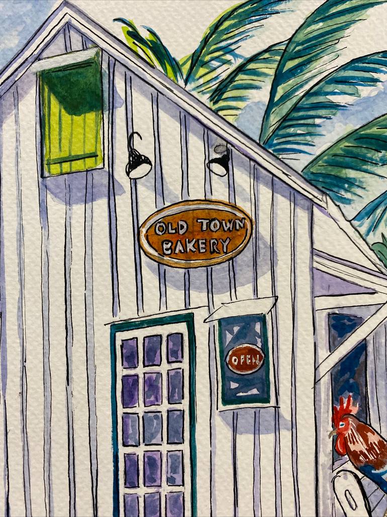 Original Illustration Architecture Painting by Kristi Cavett Jones