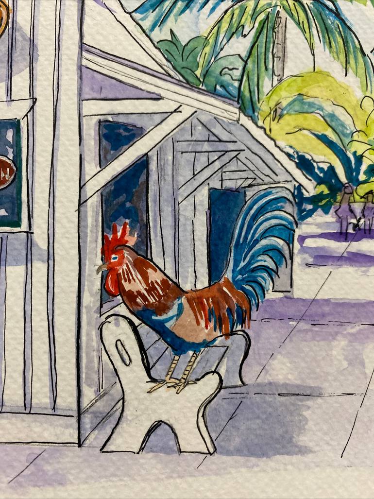 Original Illustration Architecture Painting by Kristi Cavett Jones