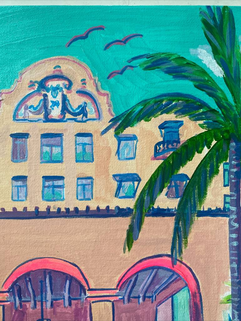 Original Impressionism Architecture Painting by Kristi Cavett Jones