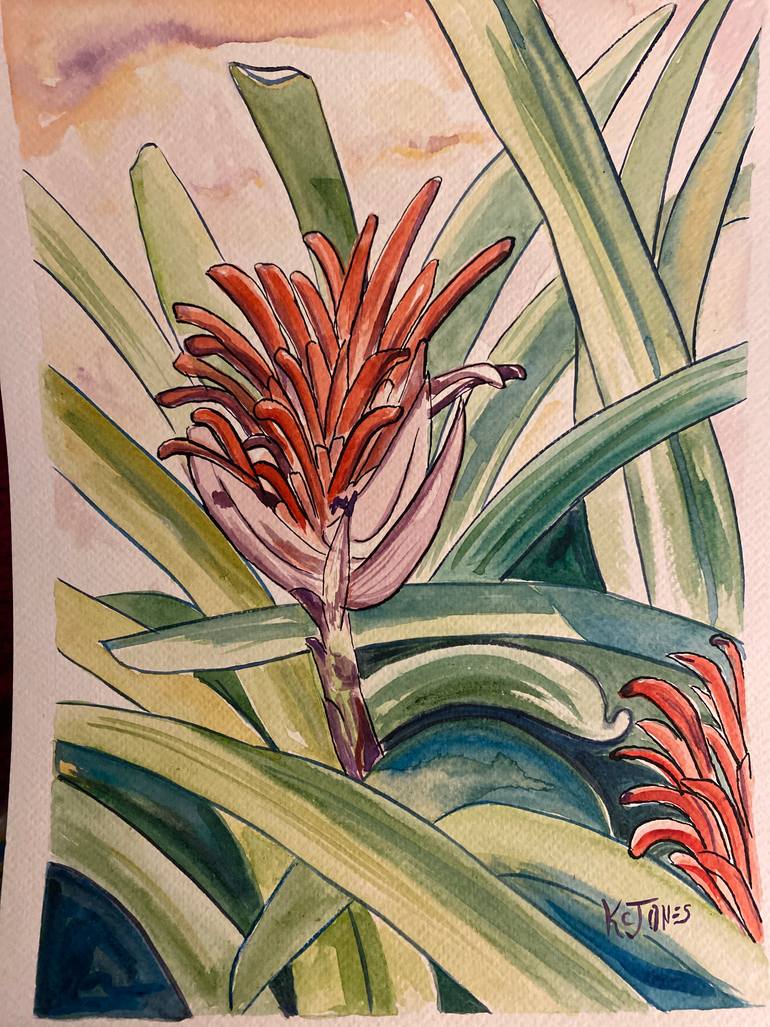 Original Realism Floral Painting by Kristi Cavett Jones