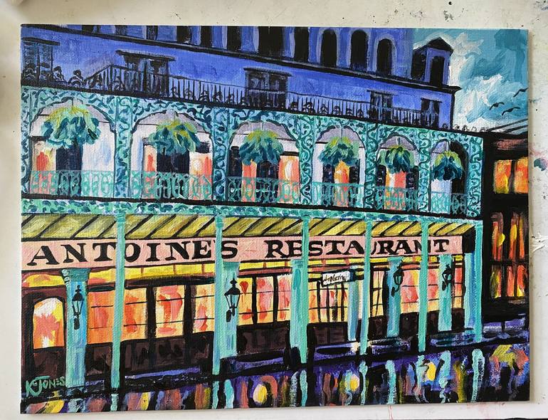 Original Impressionism Architecture Paintings by Kristi Cavett Jones