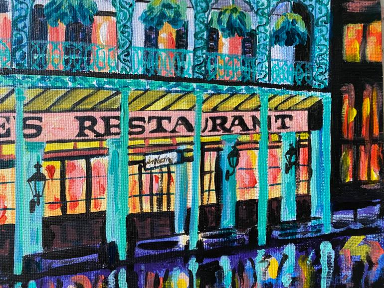 Original Impressionism Architecture Painting by Kristi Cavett Jones