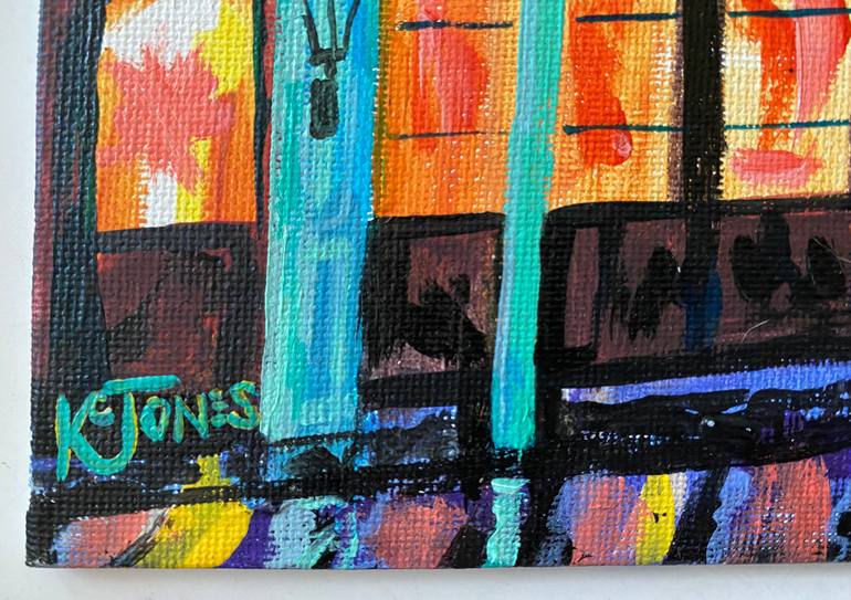 Original Impressionism Architecture Painting by Kristi Cavett Jones