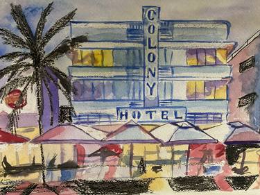 Original Impressionism Architecture Painting by Kristi Cavett Jones