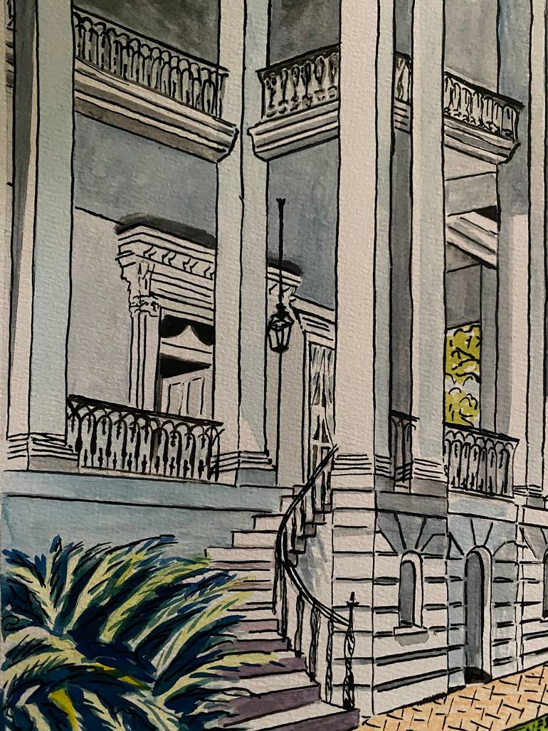 Original Illustration Architecture Painting by Kristi Cavett Jones