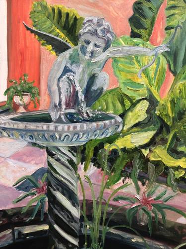Original Impressionism Garden Paintings by Kristi Cavett Jones