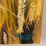 Fabulous wheat field painting in oil! This gallery wrap canvas is painted on the sides and prewired for easy and instant hanging!