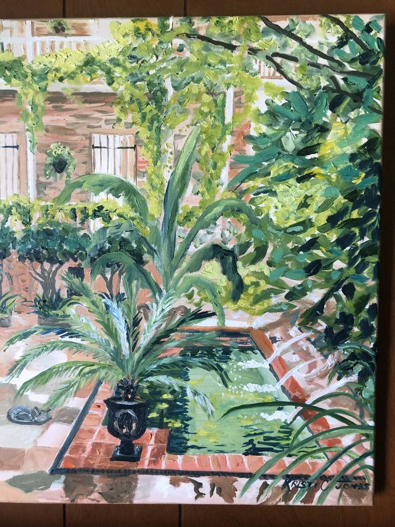 Original Garden Painting by Kristi Cavett Jones