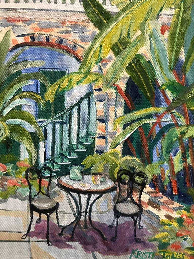 Original Impressionism Architecture Painting by Kristi Cavett Jones