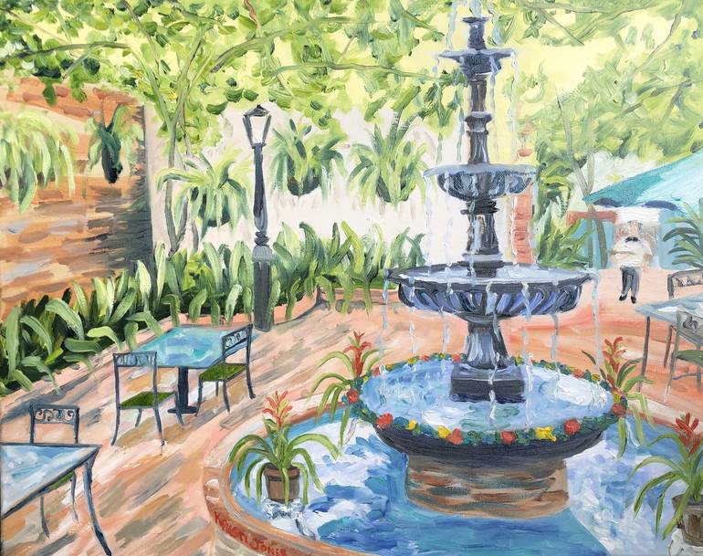 Original Impressionism Architecture Paintings by Kristi Cavett Jones
