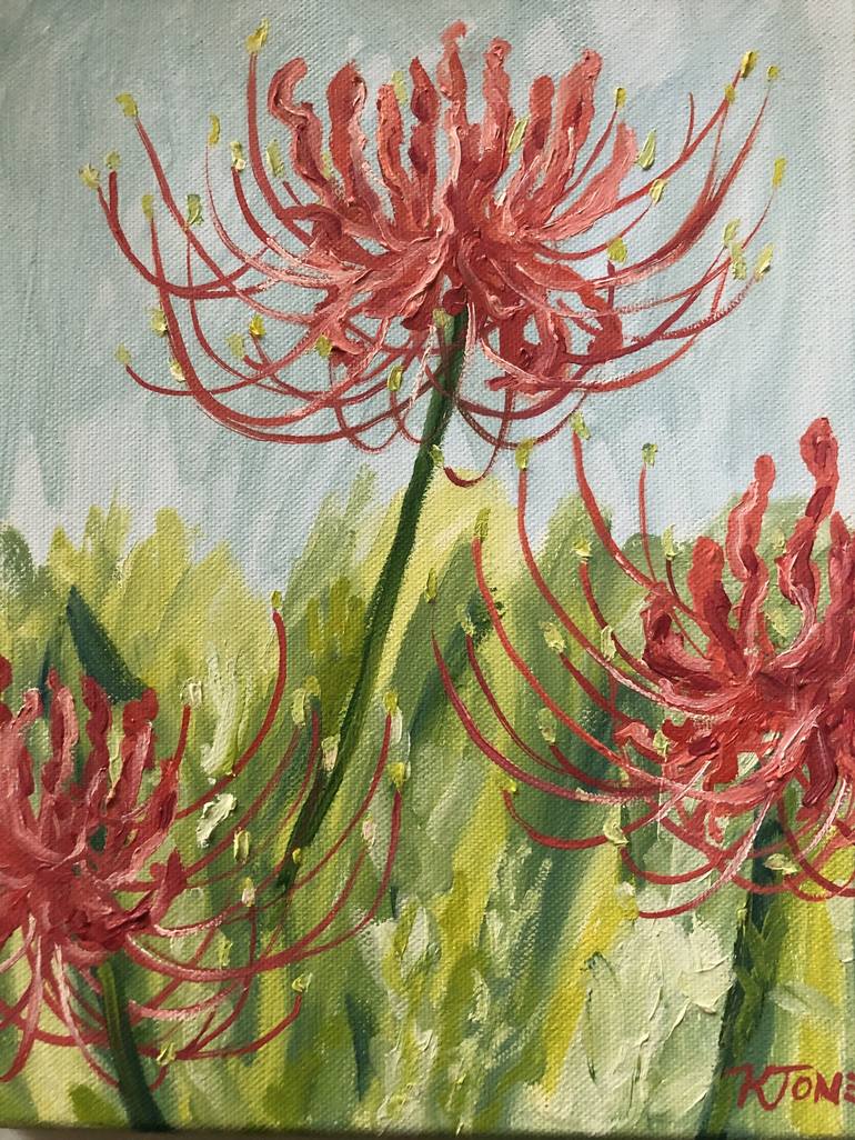 spider lily painting